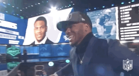 Penn State Micah Parsons Hugging Man GIF