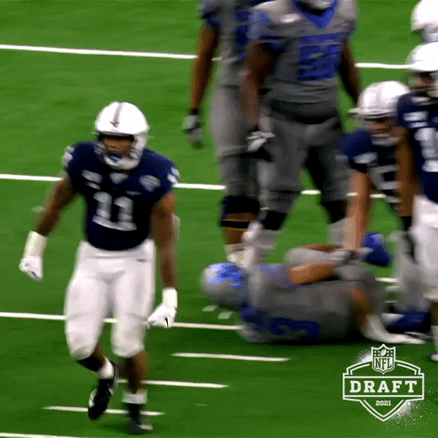 Penn State Micah Parsons Skipping Out Of Joy GIF