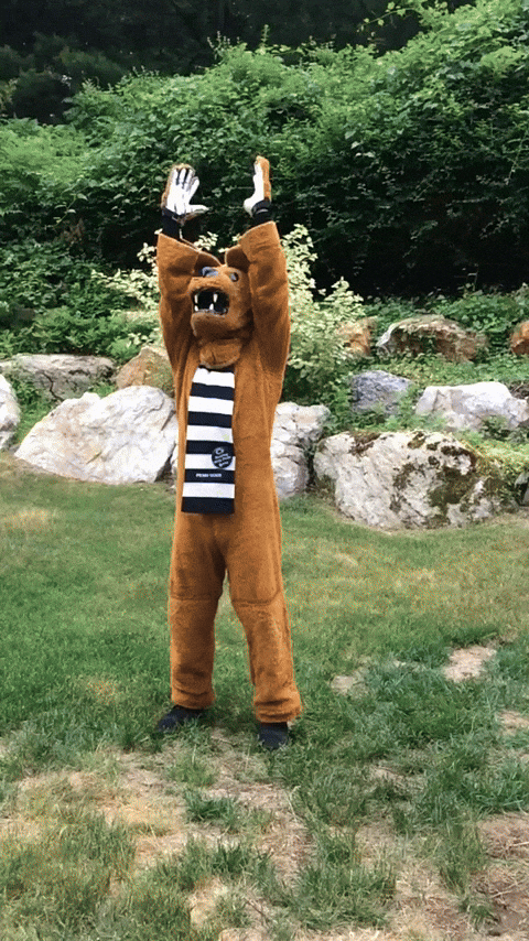 Penn State Nittany Lion Backflip GIF