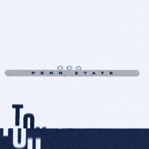 Penn State Touchdown Poster With White Border GIF