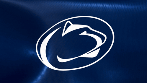 Penn State University Logo On Blue Cloth GIF