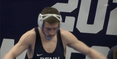 Penn State Wrestling Competitor Warming Up GIF