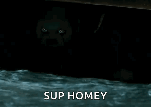 Pennywise Coming Out of Water Screaming