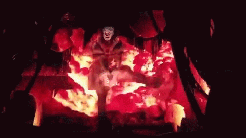 Pennywise Dancing Fiery Pit GIF