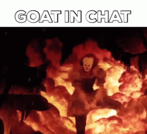 Pennywise Dancing Goat In Chat Meme GIF