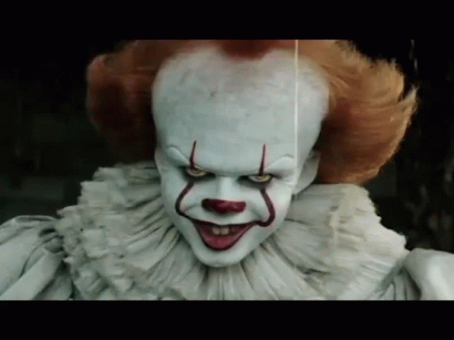 Pennywise the Clown Smiling at Camera