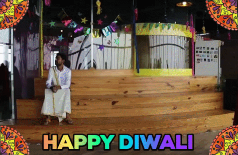 People Celebrating Happy Diwali GIF