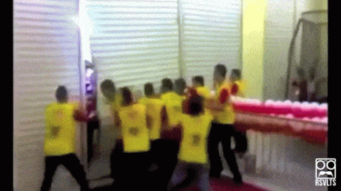 People Charging On Black Friday Store Sale GIF