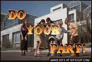 People Dancing at Building Do Your Part