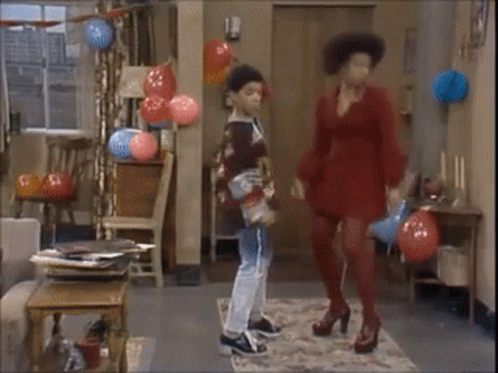 People Dancing Having Fun At Home GIF