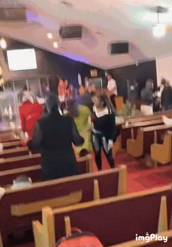 People Dancing in Church With Imgplay