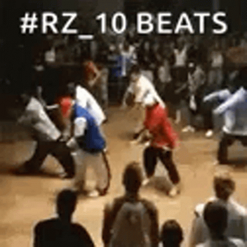 People Dancing In Front Of Crowd GIF