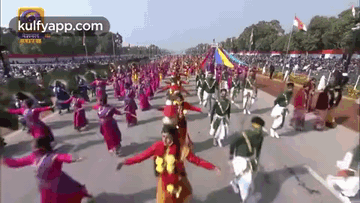 People Dancing in Parade