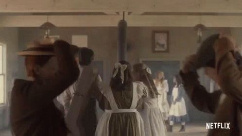 People Dancing in Room With Netflix