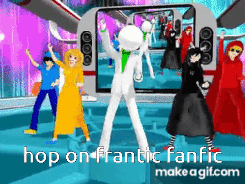 People Dancing in Video Game Hop On Frantic Fanfic