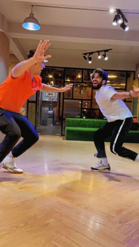 People Dancing Indian Moves With Hamid Barkzi GIF