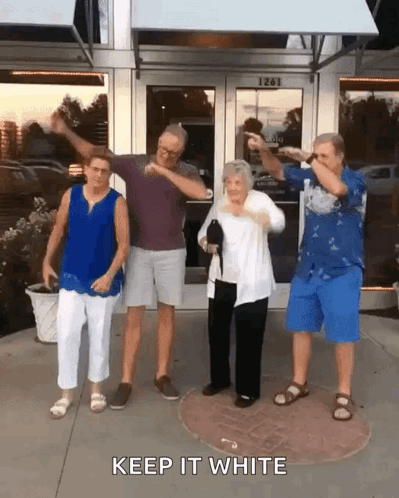 People Dancing Keep It White GIF