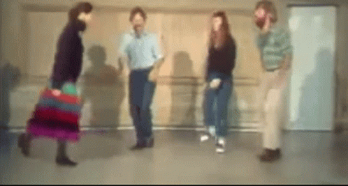 People Dancing Techno Folk Dance GIF