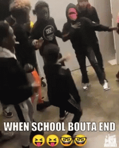 People Dancing When School Ends