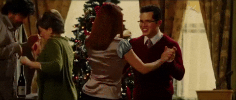 People Doing Salsa On Christmas Day GIF