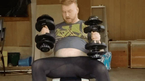 People Exercising Fat Tummy GIF