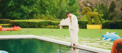 People Falling Passing Out In Pool GIF