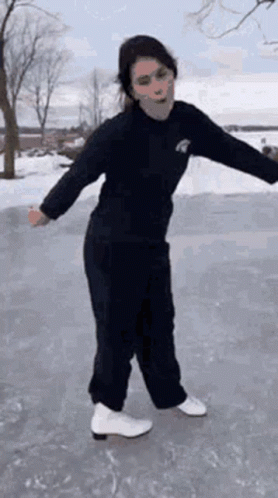 People Falling Winter Skating Spin Fail GIF