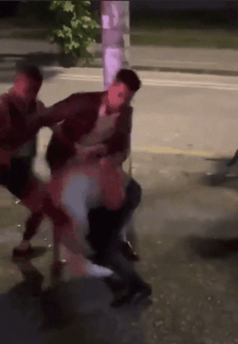 People Fighting on Street