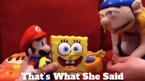 People Holding SpongeBob, Mario, and Jeff Toys