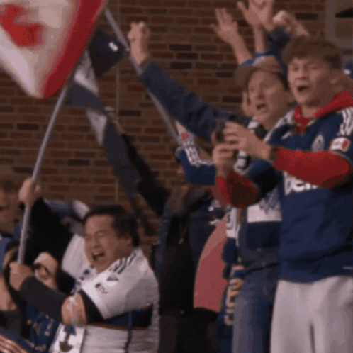 People In Blue And White Jerseys Saying Ben GIF