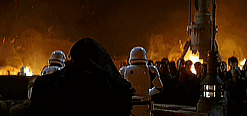 People In Front Of Burning Building GIF