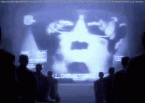 People in Front of Screen Saying Alpha Manhead Emergency Demolition