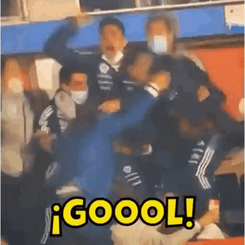 People In Room With Word Goool GIF