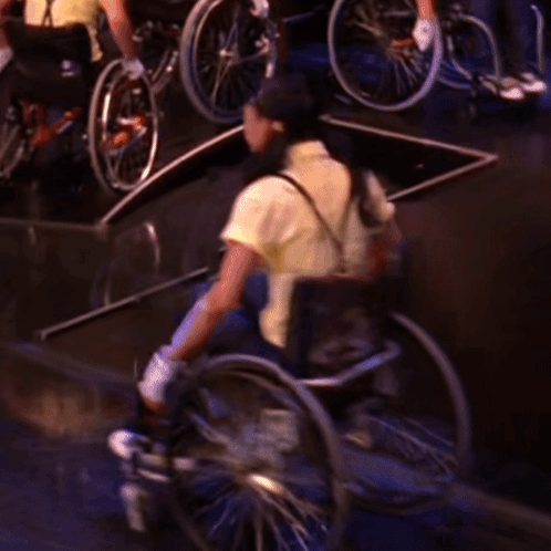 People In Wheelchairs Dancing GIF