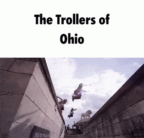 People Jumping Over Wall With The Trollers of Ohio