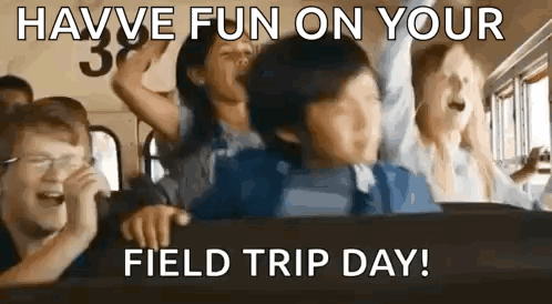 People Laughing on School Bus