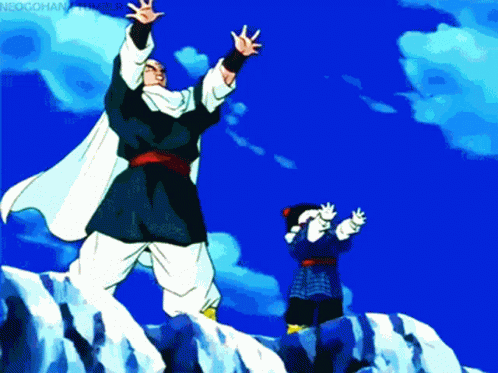 People Lending Energy For The Spirit Bomb GIF