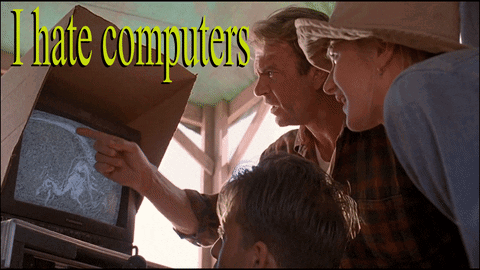 People Looking At Computer Saying I Hate Computers GIF