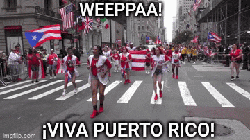 People Marching Weeppaa Viva Puerto Rico GIF