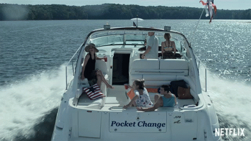 People On Boat Pocket Change GIF