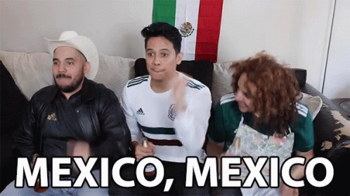 People on Couch Saying Mexico Mexico