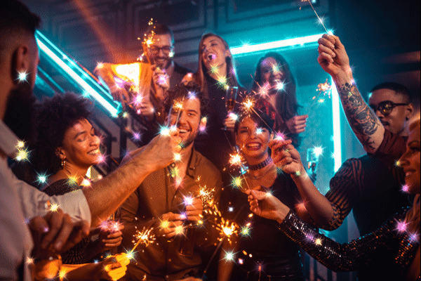 People Partying Sparkle GIF