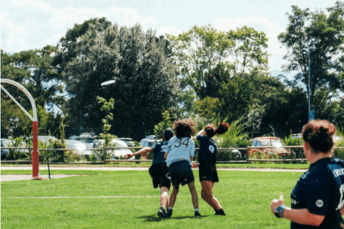People Playing Frisbee Number 34 On Shirt GIF