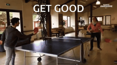 People Playing Ping Pong Get Good
