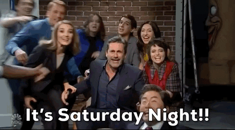 People Screaming It's Saturday Night GIF