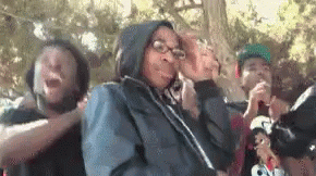 People Standing In Park GIF