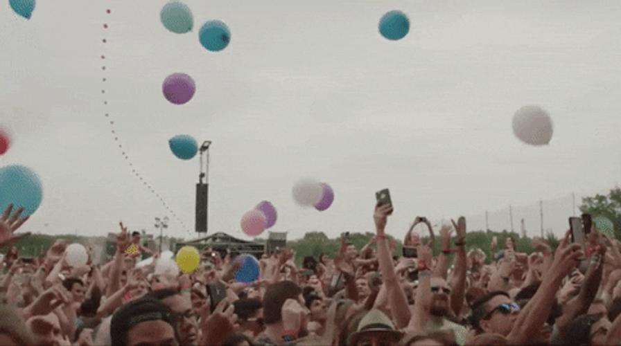 People Throwing Balloon GIF