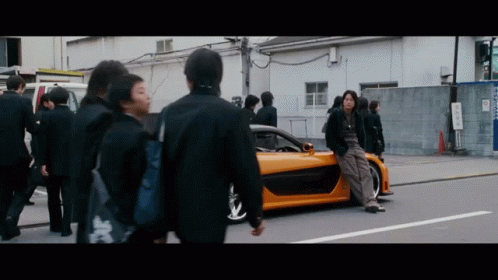 People Walking Down Street