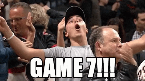 People Watching Game 7 Shouting GIF