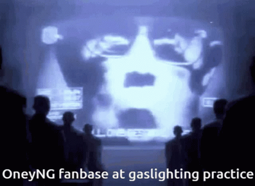 People Watching Screen Saying Oneyng Fanbase At Gaslighting Practice GIF